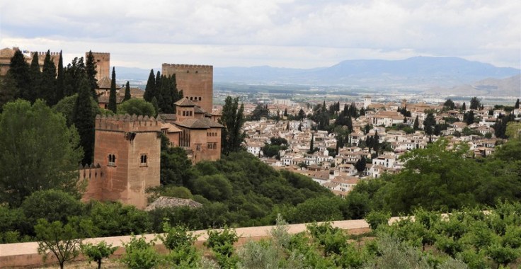 Views to Granada and the Alhambra from the Generalife
