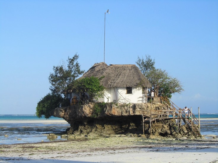 The Rock restaurant in Zanzibar